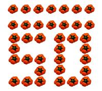 Pumpkin Fall Decor, Small Fake Foam Pumpkins, Rustic Lightweight Tabletop Ornaments, 1.5x1.34x0.31 Inches Perfect for Thanksgiving, Wedding, Kitchen, Stairs, and Seasonal Centerpiece Displays
