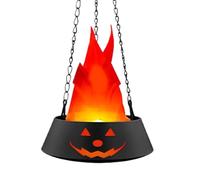 Pumpkin Flame Lamp, Realistic Flickering Light, Portable Battery Operated Design, Halloweens Party Décor, Fake Pumpkins Fire Lantern for Yard Night Club Garden Home Use Festivals 5.91x5.91x2.28in