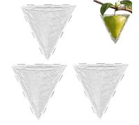 Pumpkin Growing Mold - 3 Pieces Triangular and Cubic, Fruit Vegetable Growing for Shaping, Transparent Mould Piece, Cucumber Tomato Tool with Clear Observation Design, Forming Device for Garden