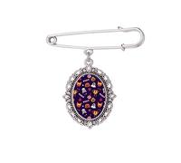 Pumpkin Happy Fear Broche Halloween pour Robe Chemise Écharpe Clips M Métal