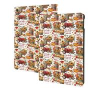 Pumpkin Harvest Season Print Compatible avec iPad 9e/8e/7e génération, étuis de tablette compatibles avec étui pour iPad 10,2 pouces, veille/réveil automatique, support folio