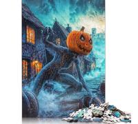Pumpkin Head Monster Puzzles 1000 Pieces Cadeau Unique Jeu Éducatif Challenge Toy À De Qualité Supérieure Peinture Art pour Adultes Enfants 1000pcs (75x50cm)
