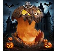 Pumpkin hurlante avec des lumières et du Son Une Citrouille Parlant animée Une Bouche Extensible pour Le décor extérieur intérieur d'halloween 1* A