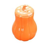 Pumpkin Jar, Fall Candy Container, 5.47 or 4.52 Inches Ceramic Sealing Canister, Storage Solution for Dried Fruits Loose Tea Homeowners Collectors Living Room Kitchen Bedroom Fall Celebration Planners