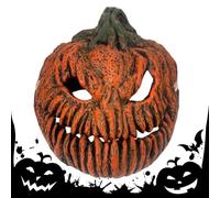 Pumpkin Lantern Cover - PU 28x22cm, 3D Halloween Scary Porch Light Cover | Elastic Strap For Outdoor Hanging Decoration | Pumpkin Light Shade | For Garage Wall Lights Entryway Fixtures Haunted Houses
