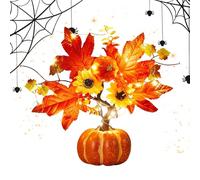 Pumpkin LED - LEDD PVC à Batterie PUMPPKIN | Merci à la éclairée | Décor pour récolte Halloween Thanksgiving Wedding Home Kitchen Office Dining Room Roin Party Living