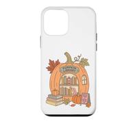 Pumpkin Library Book Lover Fall Reading Autumn Bookworm Coque pour iPhone 12 Mini