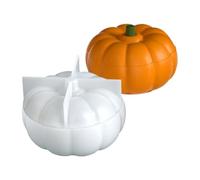 Pumpkin Mold, Reusable Candle Holder Containers for Halloween Decor, Trinket Jewelry Craft with Fondant, Wax Chocolate Mold for Birthdays, Weddings, Party, Window Display, 2.44x3.94 inches