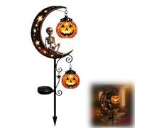 Pumpkin Moon Garden Stake Light Solar Halloween Decor Outdoor (Type 4)