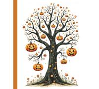 Pumpkin Patch Magic: Halloween Composition Book - College Ruled & Graph: A versatile Halloween notebook with college ruled pages on the left and graph paper on the right