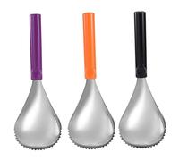 Pumpkin Scooper 3pcs 9, 8x3, 4 pouces en acier inoxydable Scoop de citrouille Scoop de sculpture avec poignée sans glissement