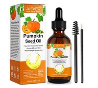 Pumpkin Seed Oil, Huile de Graines Citrouille pour Cheveux, 100% pure, pressée à froid, huile de citrouille naturelle pour la croissance des sourcils et des cils, soin de la peau, hydratant, 60 ml