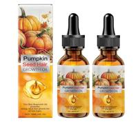 Pumpkin Seed Oil Huile Pour Cheveux 30ML- Huile de Graines Citrouille pour Cheveux Stimuler Naturellement La Croissance Des Cheveux Et Adoucir Les Cheveux Secs Et Frisés (2pcs)