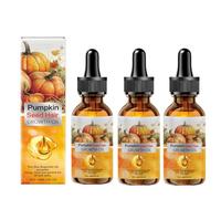 Pumpkin Seed Oil Huile Pour Cheveux 30ML- Huile de Graines Citrouille pour Cheveux Stimuler Naturellement La Croissance Des Cheveux Et Adoucir Les Cheveux Secs Et Frisés (3pcs)