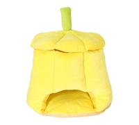 Pumpkin Shape Plush Hedgehog Bed Washable Warm Enclosed Small Pet House | Pumpkin Shape Plush Pet Bed With A Warm Enclosed Design For Hedgehogs Sugar Gliders Chinchillas Guinea Pigs And Other Small