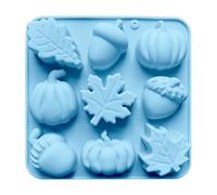 Pumpkin Silicone Mold - 9 Cavity Bakeware | 17.2x16.8cm Food Grade Silicone Craft Mold with Non Stick aspect, Lightweight 100g Cake Soap Candy Resin Molds for Fall Decor Autumn