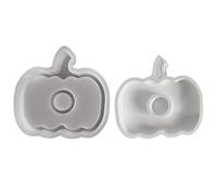 Pumpkin Silicone Mold, Halloween Baking Tray, Reusable Craft Mould, Two-Function Casting Fixture, Soap & Candle Making Use, Chocolate & Bake Kit, 4.72 × 4.53 inches
