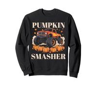 Pumpkin Smasher Halloween Monster Truck pour Tout-Petits garçons Sweatshirt