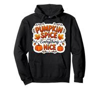 Pumpkin Spice and Everything Nice Autumn Lover Vintage Fall Sweat à Capuche