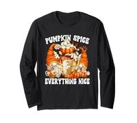 Pumpkin Spice and Everything Nice Latte Mug for Fall GNOME Manche Longue