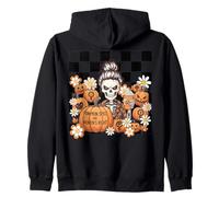 Pumpkin Spice and Women's Rights Skeleton Fall Féministe Sweat à Capuche