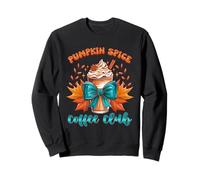 Pumpkin Spice Club Chemise avec nœud et Feuille Sweatshirt