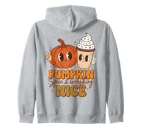 Pumpkin Spice Everything Nice Autumn Peace Sign Sweat à Capuche