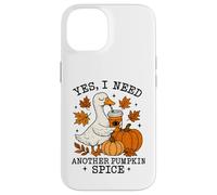 Pumpkin Spice Goose Fall Coffee Lover Autumn Season Coque pour iPhone 14