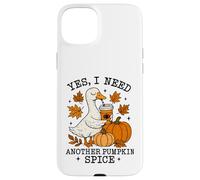 Pumpkin Spice Goose Fall Coffee Lover Autumn Season Coque pour iPhone 15 Plus