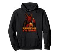 Pumpkin Spice is for The Damned - Dark Humor Demon Art Sweat à Capuche