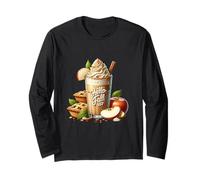 Pumpkin Spice Latte and Apple Pie Decor for Women Hello Fall Manche Longue