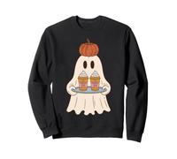 Pumpkin Spice Latte Ghost Halloween Fall Coffee Lover Sweatshirt
