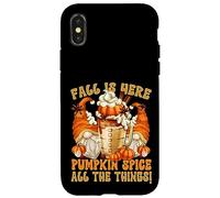 Pumpkin Spice Latte Mug Graphic Cute Autumn GNOME for Fall Coque pour iPhone X/XS