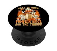 Pumpkin Spice Latte Mug Graphic Cute Autumn GNOME for Fall PopSockets PopGrip Adhésif