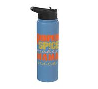 Pumpkin Spice Makes Mama Nice Happy Pumpkin Spice Season Stainless Steel Insulated Water Bottle
