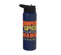 Pumpkin Spice Makes Mama Nice Happy Pumpkin Spice Season Stainless Steel Insulated Water Bottle