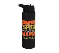 Pumpkin Spice Makes Mama Nice Happy Pumpkin Spice Season Stainless Steel Insulated Water Bottle