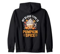 Pumpkin Spice My Blood Groupe is Pumpkin Spice Coffee Lovers Sweat à Capuche