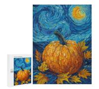 Pumpkin with Autumn Leaves-1 Puzzle 1000 Pièces Educa Jouet en Bois Cadeau Unique Décoration Intérieure Jeu Éducatif Challenge Toy Adultes Et Enfants À Partir De 14 Ans 500 PCS