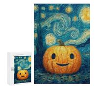 Pumpkin with Starry Night Background-1 Puzzle 1000 Pièces Educa Jouet en Bois Cadeau Unique Décoration Intérieure Jeu Éducatif Challenge Toy Adultes Et Enfants À Partir De 14 Ans 300 PCS