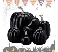 Pumpkine Artificielle, kit de citrouilles en Mousse décorative, 5,90x8,26 Pouces Conception résistante légère, réalisation réaliste du Porche de Ferme d'halloween et décoration de Maison intérieure