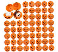 Pumpkins en Plastique, récipient de Citrouille, 48pcs Boîtes de friandises en Plastique Halloween, Face fantôme Halloween Pumpkin Box, 2, 4 Pouces Mini Pumpkins Boîte pour la fête, Panier