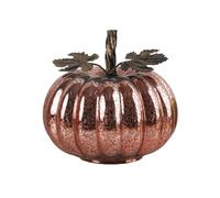 Pumpkle en verre LED - Lumière de récolte d'automne pour la décoration de la maison | Figurine en verre à batterie avec une lueur éclairée douce, décoration d'automne saisonnière idéale pour la cuisin