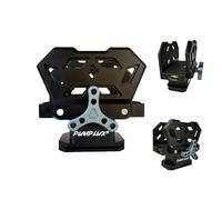 PUMPLUX Siège de montage pour selle de fusil, fixation trépied de chasse avec plaque à dégagement rapide, support de trépied conçu, convient pour les supports de chasse et de tir standard de 6,35 mm