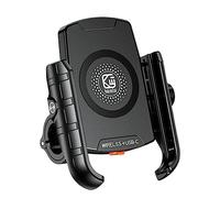 pumpumlia 1 ensemble de support de téléphone portable pour guidon de moto avec port de charge rapide W/15 W et USB C 20 W, installation facile, support de téléphone pour chargeur de moto et scooter