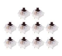 pumpumlia Accessoire de clavier mécanique noir/rouge/marron/bleu LED 3 broches pour pièces de clavier MX Chargeur filaire blanc et