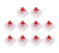 pumpumlia Accessoire de clavier mécanique noir/rouge/marron/bleu LED 3 broches pour pièces de clavier MX Chargeur filaire blanc et