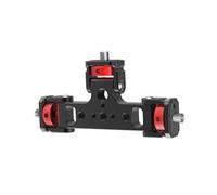 pumpumlia Adaptateur triple en aluminium avec filetage de 6,35 mm, support à 360 degrés pour appareil photo, téléphone, trépied, microphone, accessoires de caméra d'action