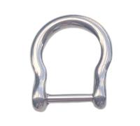 pumpumlia Anilles à visser demi-cercle en D pour crochet en forme de fer à cheval avec anneaux de fermeture en D avec fermeture