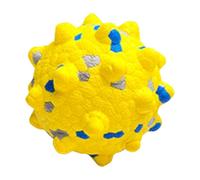 pumpumlia Balle en caoutchouc résistante à la mastication pour les mâcheurs agressifs avec texture de nettoyage des dents et rebond élevé